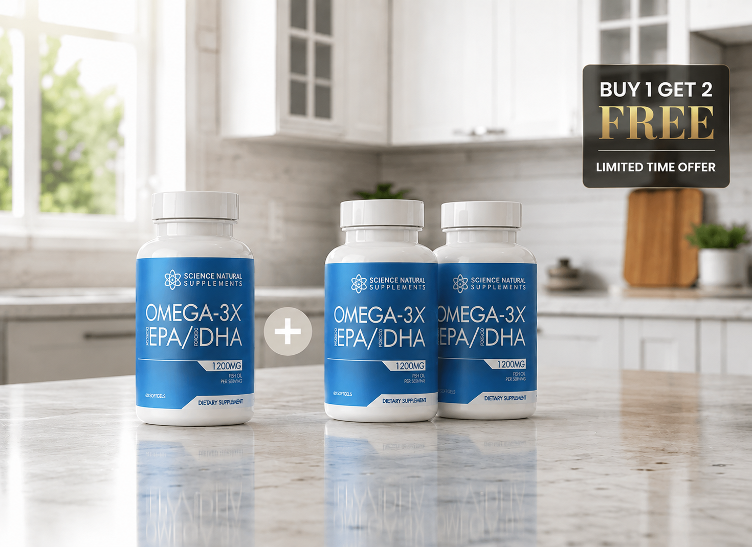 8 Bottles of Premium Omega 3x