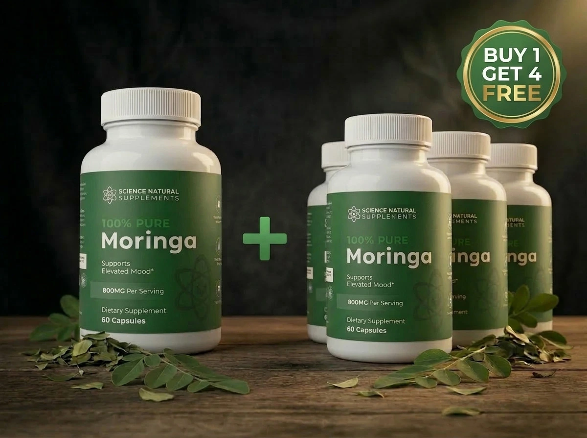 5 Bottles of Pure Moringa Leaf