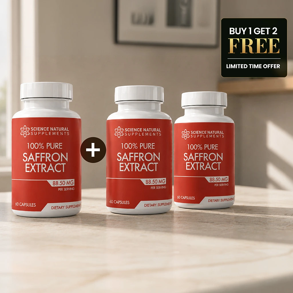 100% Pure Saffron Extract Buy 1 Get 2 Free