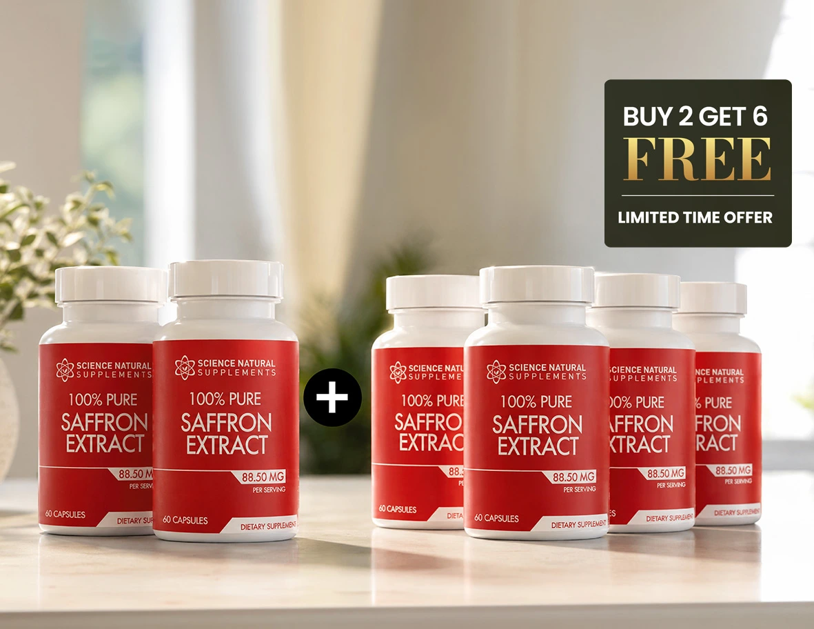 6 Bottles of 100% Pure Saffron Extract