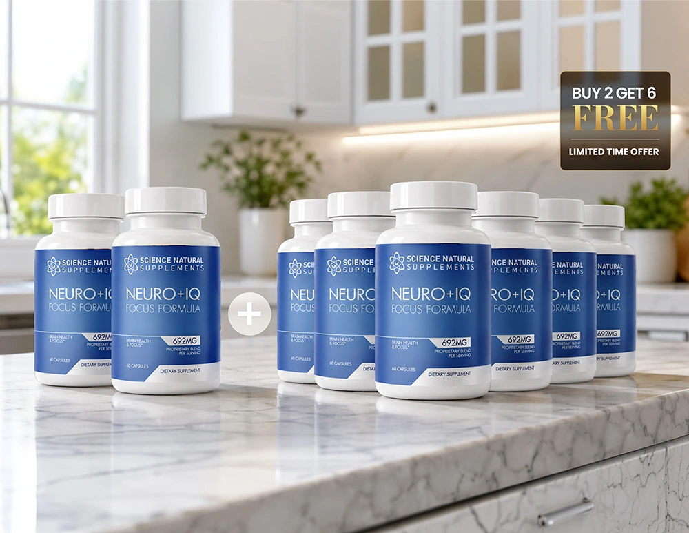 8 Bottles of Neuro+IQ Focus Formula