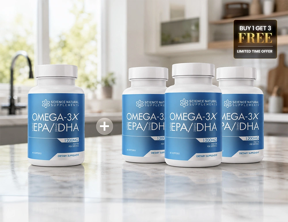 4 Bottles of Premium Omega 3x