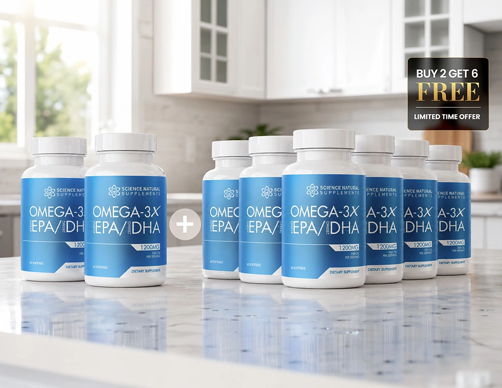 8 Bottles of Premium Omega 3x