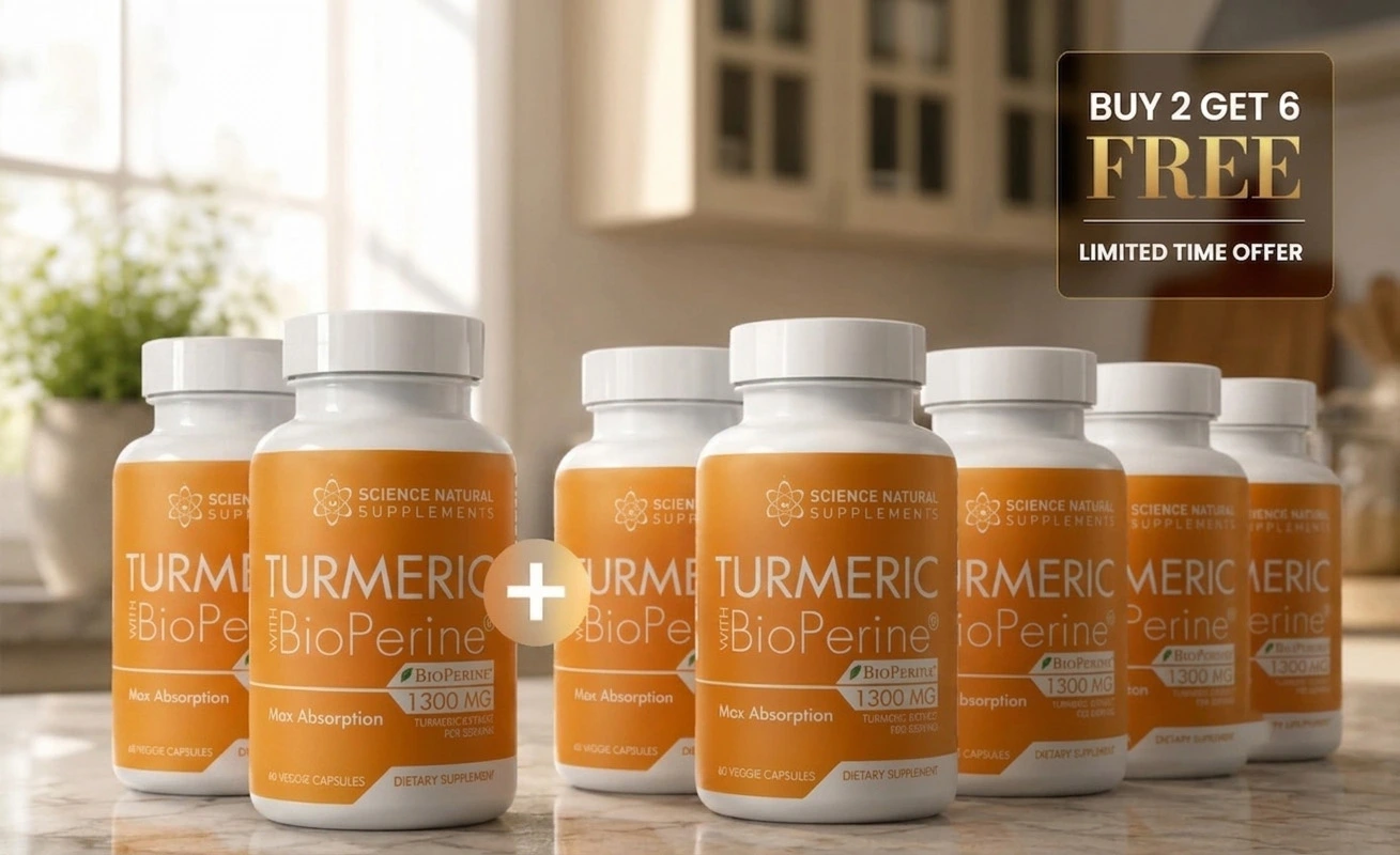 8 Bottles of Premium Turmeric with BioPerine